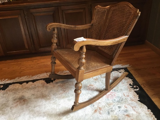 Vintage Wicker Rocking Chair