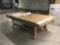 Large Wooden Rolling Work Table