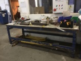 Large Metal Industrial Workshop Table
