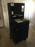 Lot Of Industrial Rolling Computer Cabinet ***NO KEYS***