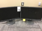 (2) V7 Computer Monitors