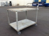 Large Metal Heavy Duty Rolling Cart w/Top