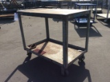 Heavy Duty Metal Rolling Cart w/Top