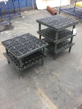 (5) Heavy Duty Shop Risers With Rubber Mat On Top
