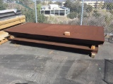 (2) Large Steel Plates Welded To I-Beams