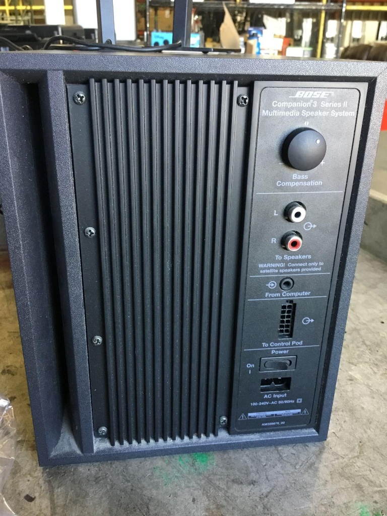 Bose Companion 3 Series II Multimedia Speaker System | Industrial Machinery  & Equipment Return Pallets | Online Auctions | Proxibid
