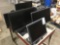 (6) Assorted Dell Flat Panel LCD Monitors on Adjustable Sliding Stands