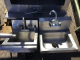 (2) Standalone Commercial In-line Hand Wash Sink Bays