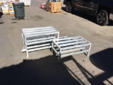 (4) Commercial Restaurant Aluminum Stationary Dunnage Racks