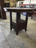 Beaux Pub Adjustable 3-1/2-5 ft. Wooden Table