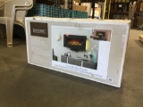 Ember Hearth 36 in. Curved Wall Mount Electric Fireplace