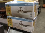 (2) Hampton Bay Menage 52 in. Large Room Ceiling Fans