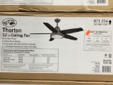 Hampton Bay Thorton 52 in. Indoor Gunmetal Ceiling Fan