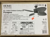 Home Decorators Pompeo 52 in. Integrated LED Indoor/Outdoor Ceiling Fan