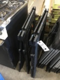 (2) Black Plastic Heavy Duty Sawhorses