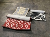 (3) Assorted Runner Rugs