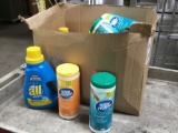 Lot of Disinfecting Wipes and Detergent