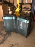(2) Revo Green Hard Shell Suitcases