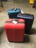 (3) Assorted Suitcases