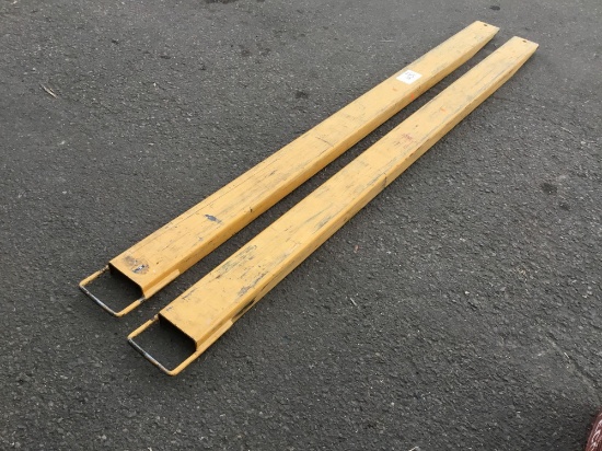 Pair of Heavy Duty 7 ft. Forklift Extensions