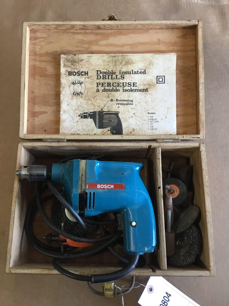 Bosch Double Insulated Electric Drill | Heavy Construction Equipment Light  Equipment & Support Tools Power Tools Portable Power Tools Drills & Hammers  | Online Auctions | Proxibid