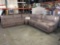 Brown Large Sectional Sofa with Power Recliners