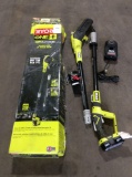 Ryobi 18v Lithum Cordless 8in Pole Saw Extends up to 9.5 FT