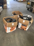 Lot of (3) Boxes Of Ridgid Wet/Dry Vacuum Hoses and Attachments