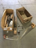 Lot of Assorted Tools and Wooden Box