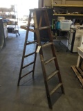 Wooden 6ft. A-Frame Step Ladder