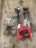 (2) Reciprocating Saws *** NO BATTERIES OR CHARGERS***