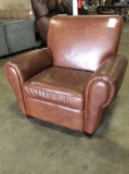 Brown Leather Arm Chair