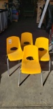 Lot of Plastic Children's School Chairs