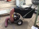 Parker Spin Pak Gas Powered Outdoor Rolling Push Vacuum Unit