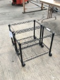 (2) Black Rolling Carts