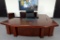 9ft. Washington Executive Deluxe Right Hand Return Enriched Walnut Desk