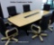 10ft. Dallas Natural Maple Boat Shape Conference Table