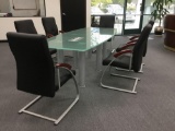 8ft. Clearwater Conference Table and (6) Denmark Guest Chairs