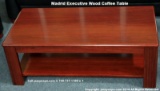 (2) Madrid Enriched Walnut wood veneer Coffee Tables