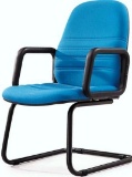 New Orleans Blue Fabric Guest Chair