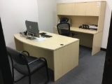 Desk, Cabinet, Chair and Guest System Set