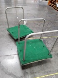 (2) 30 in. Long Rolling Utility Carts w/Removable Handle Bars