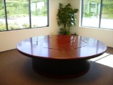 Atlanta 10ft. Enriched Walnut Round Table