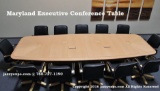 12ft. Maryland Natural Maple Boat shape Conference Table
