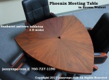 6ft. Phoenix Deluxe Meeting Table in Brown Walnut