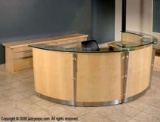 10ft. 9in. San Diego Natural Maple Reception Desk