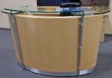 6ft. Manhattan Natural Maple Reception Desk