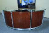 10ft. 9in. San Diego Dark Cherry Reception Desk