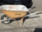 True Temper Metal Wheelbarrow w/Wood Handles