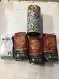 (4) Assorted Starbucks Coffee Bags